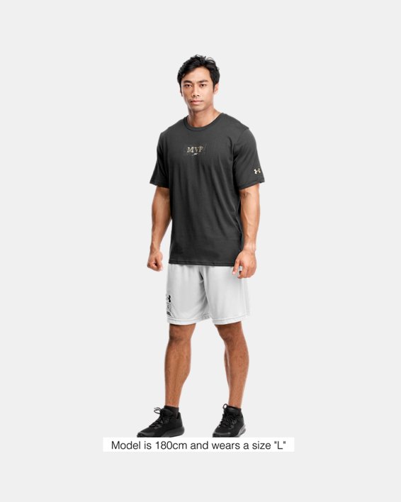 Men's Curry 1 MVP T-Shirt, Black, pdpMainDesktop image number 2